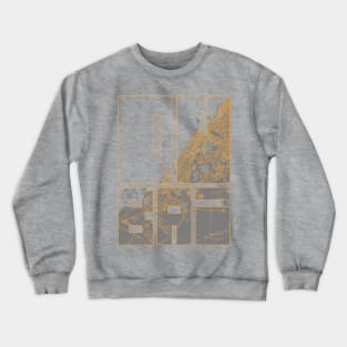 Dubai, United Arab Emirates City Map Typography - Bauhaus Crewneck Sweatshirt